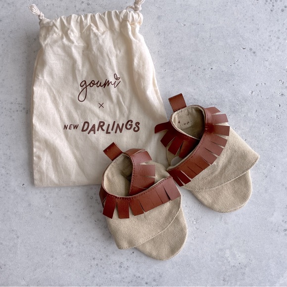 ✨ 2 for $20✨ NEW Goumi x New Darlings Canvas Overboots size 0-3 mos - Picture 2 of 7